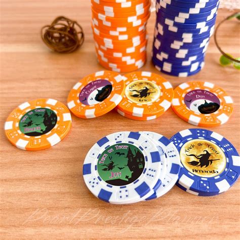 halloween poker chips